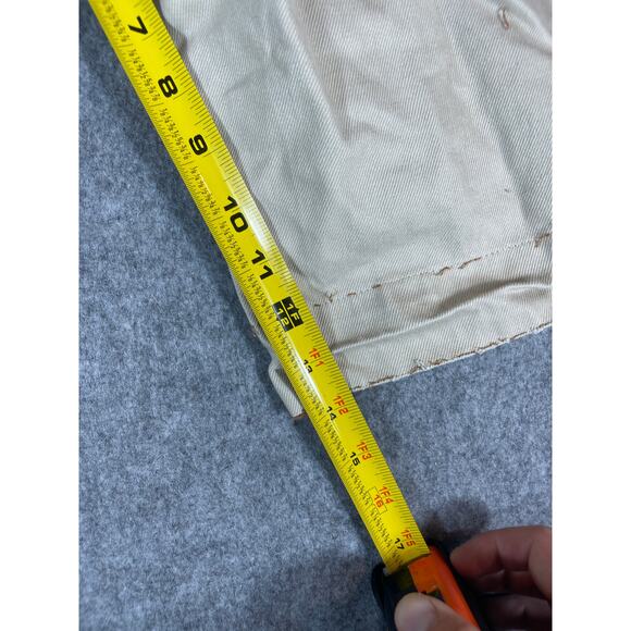 VINTAGE 90s Raw Blue ABR Shorts Mens 40 Khaki Keep On Dog Hiphop Baggy Jorts - Picture 3 of 7